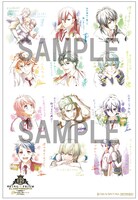 3月27日・28日の入場者プレゼントとなる「Shiny Seven Starsメッセージ入り色紙風ポストカード全員集合ver.」。