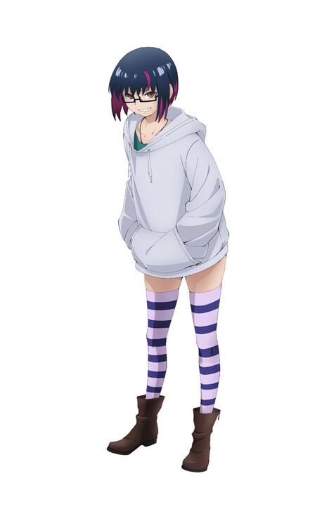 シズク(CV:高橋李依)。家族と折り合いが悪く、田舎から出てきてメイド喫茶で働いている。行方不明になった友達のトモコを探している。(c)ぬじま・小学館/「怪異と乙女と神隠し」製作委員会