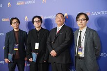 演出の宮原直樹（中央右）ら「THE FIRST SLAM DUNK」のスタッフ。