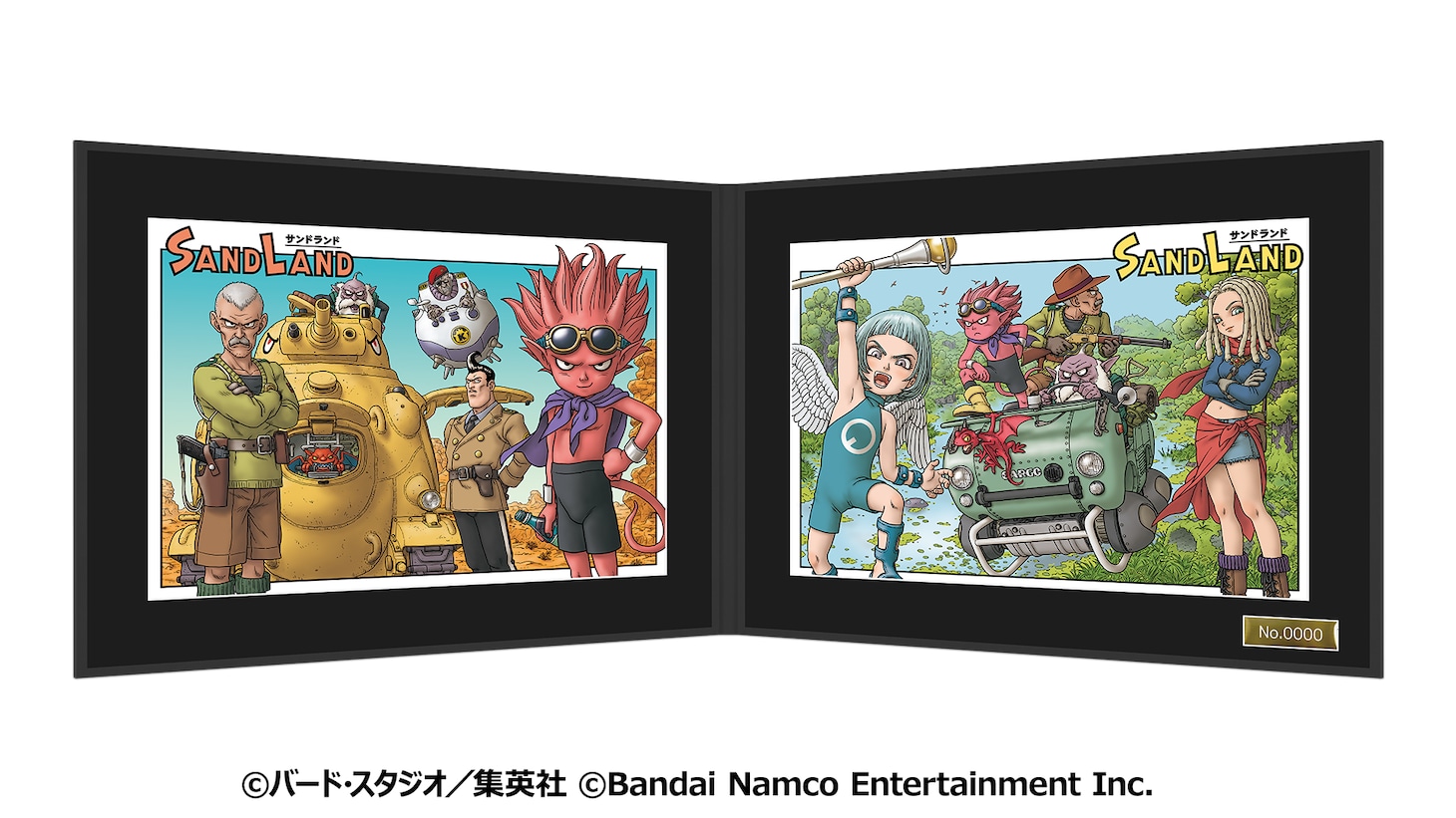 ゲームの超特装版・特装版に付属する「オリジナルデザイン キャラファインフォリオ」。