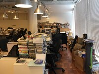 下北沢時代のオフィスの様子。ナタリーは2007年のスタート時から2016年まで下北沢にオフィスを構えていた。