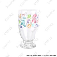 「ブルーロック｜アデリアレトロ台付グラス（海水浴）」