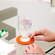 「ブルーロック｜アデリアレトロ台付グラス（海水浴）」