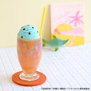 「ブルーロック｜アデリアレトロ台付グラス（海水浴）」