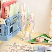 「ブルーロック｜アデリアレトロ台付グラス（海水浴）」