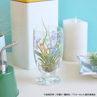 「ブルーロック｜アデリアレトロ台付グラス（海水浴）」