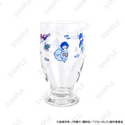「ブルーロック｜アデリアレトロ台付グラス（総柄）」
