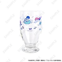 「ブルーロック｜アデリアレトロ台付グラス（総柄）」