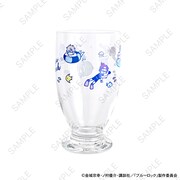 「ブルーロック｜アデリアレトロ台付グラス（総柄）」