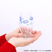 「ブルーロック｜アデリアレトロ台付グラス（総柄）」