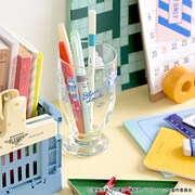 「ブルーロック｜アデリアレトロ台付グラス（総柄）」