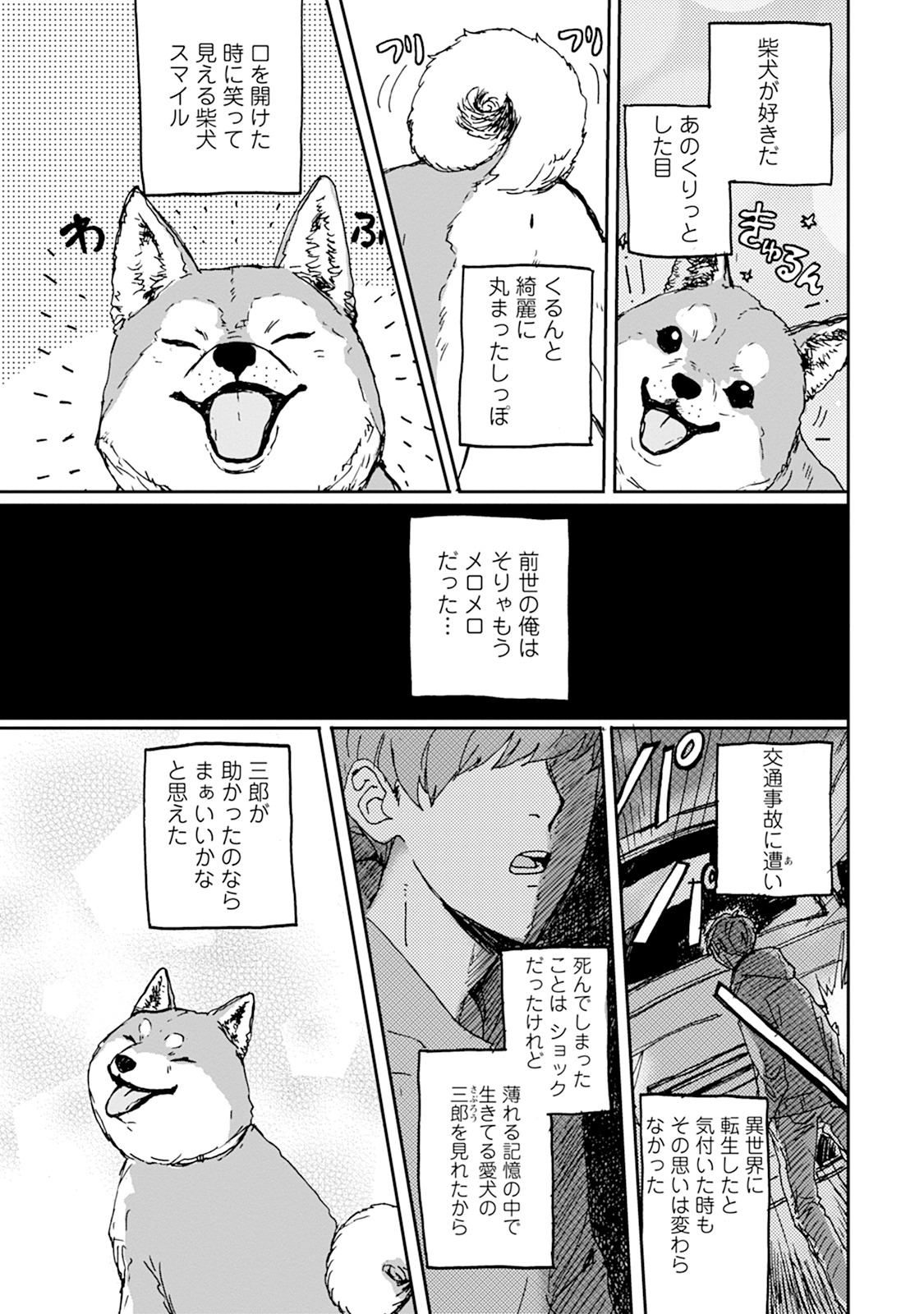 「転生しても柴犬を愛でたい！」より。