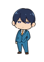 清峰葉流火のミニキャライラスト。