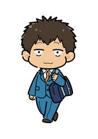 山田太郎のミニキャライラスト。