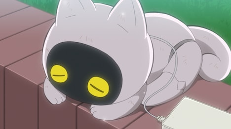 TVアニメ「休日のわるものさん」第11話「花散る頃に」の場面カット。