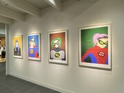 2023年に東京・伊勢丹新宿店のアートギャラリーで開催された個展の様子。