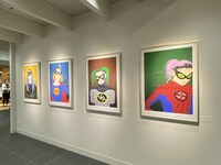 2023年に東京・伊勢丹新宿店のアートギャラリーで開催された個展の様子。