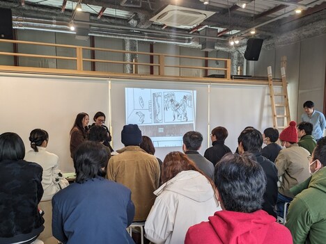 トークイベントの様子。