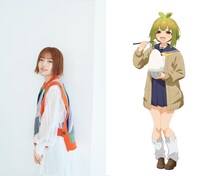 左から和泉風花、馬車芽めめ。