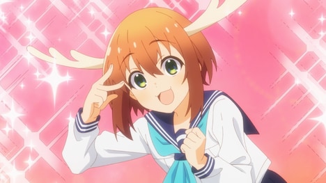 TVアニメ「しかのこのこのここしたんたん」PV第1弾より。