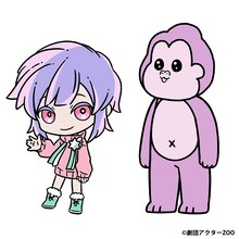 猩寺直生（CV：梶 裕貴）、ゴリラの着ぐるみ姿の猩寺直生。 (c)劇団アクターZOO