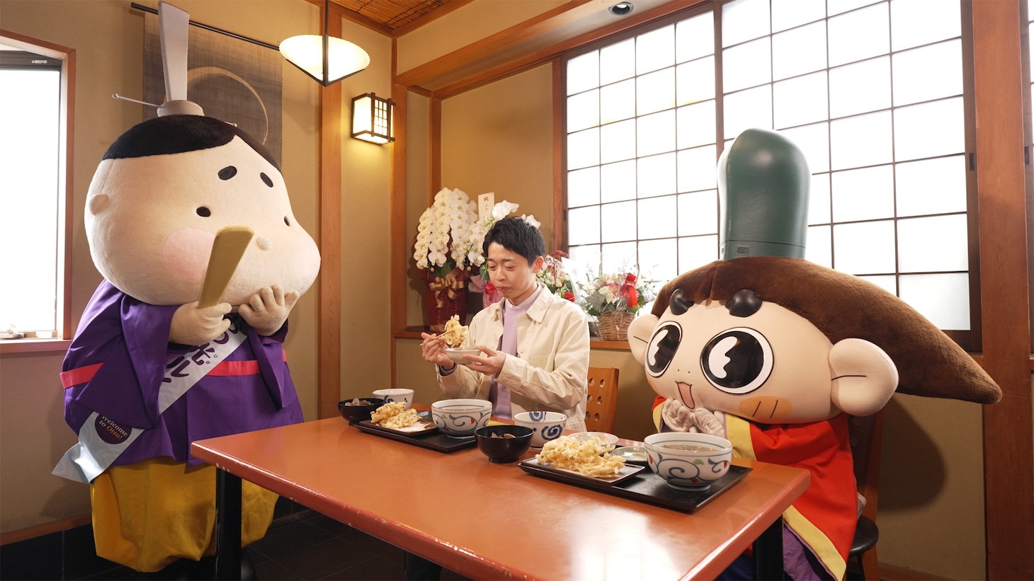 コラボ番組「平安ツアーでおじゃる」の「滋賀編」より。