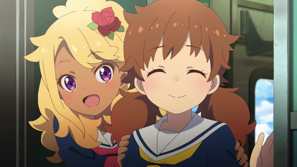 TVアニメ「終末トレインどこへいく？」PV第3弾の場面カット。