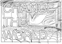 演劇をテーマにした新作「CHANGE THE WORLD（仮）」のネーム。