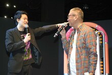 左から粗品、福本伸行。