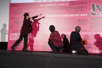 「劇場版ハイキュー!! ゴミ捨て場の決戦」公開御礼音駒舞台挨拶の様子。