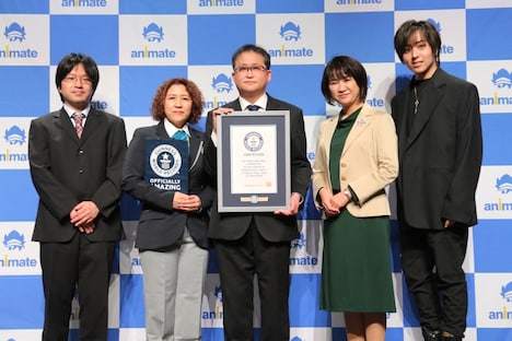 「アニメイト池袋本店 ギネス世界記録挑戦 結果発表イベント」の様子。