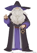 オーケン(CV:宇垣秀成)。クレイス王国を守護する【六聖】のうちの1人。「魔術師」(マジシャン)最高位の二つ名【魔聖】を授与されており、王都の「魔術師」養成所の教官も務めている。 (c)鍋敷/アース・スター エンターテイメント/俺は全てを【パリイ】する製作委員会