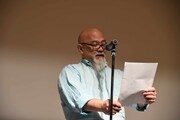 審査員のマイケル・フクシマ氏。