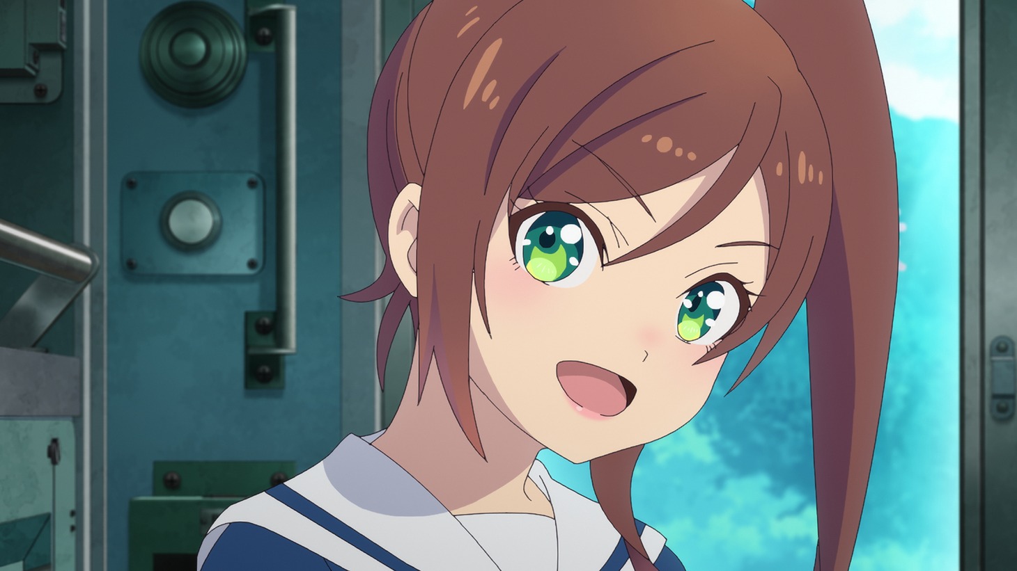 TVアニメ「終末トレインどこへいく？」第1話「ちょっと行ってくる」より。