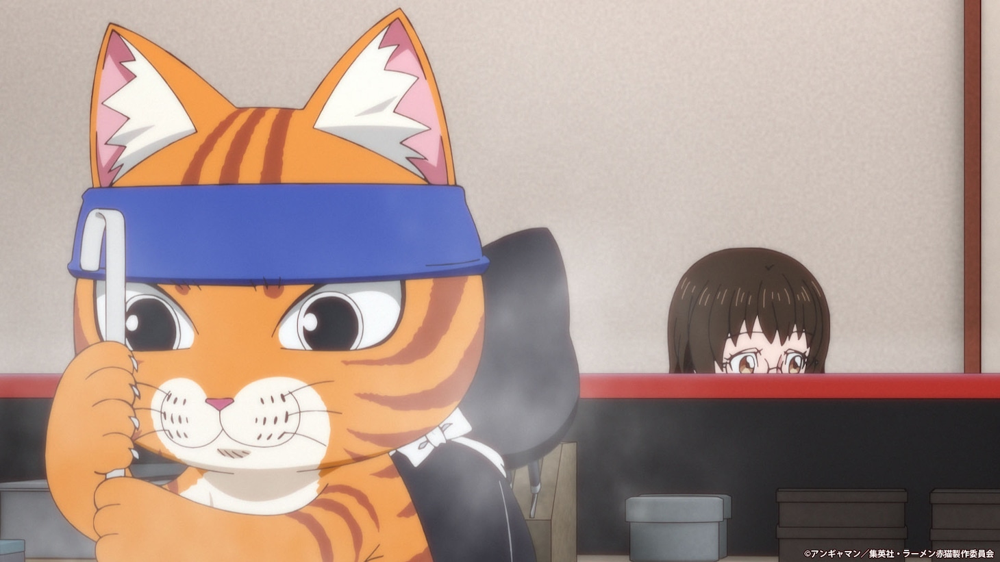 TVアニメ「ラーメン赤猫」本PVより。(c)アンギャマン／集英社・ラーメン赤猫製作委員会