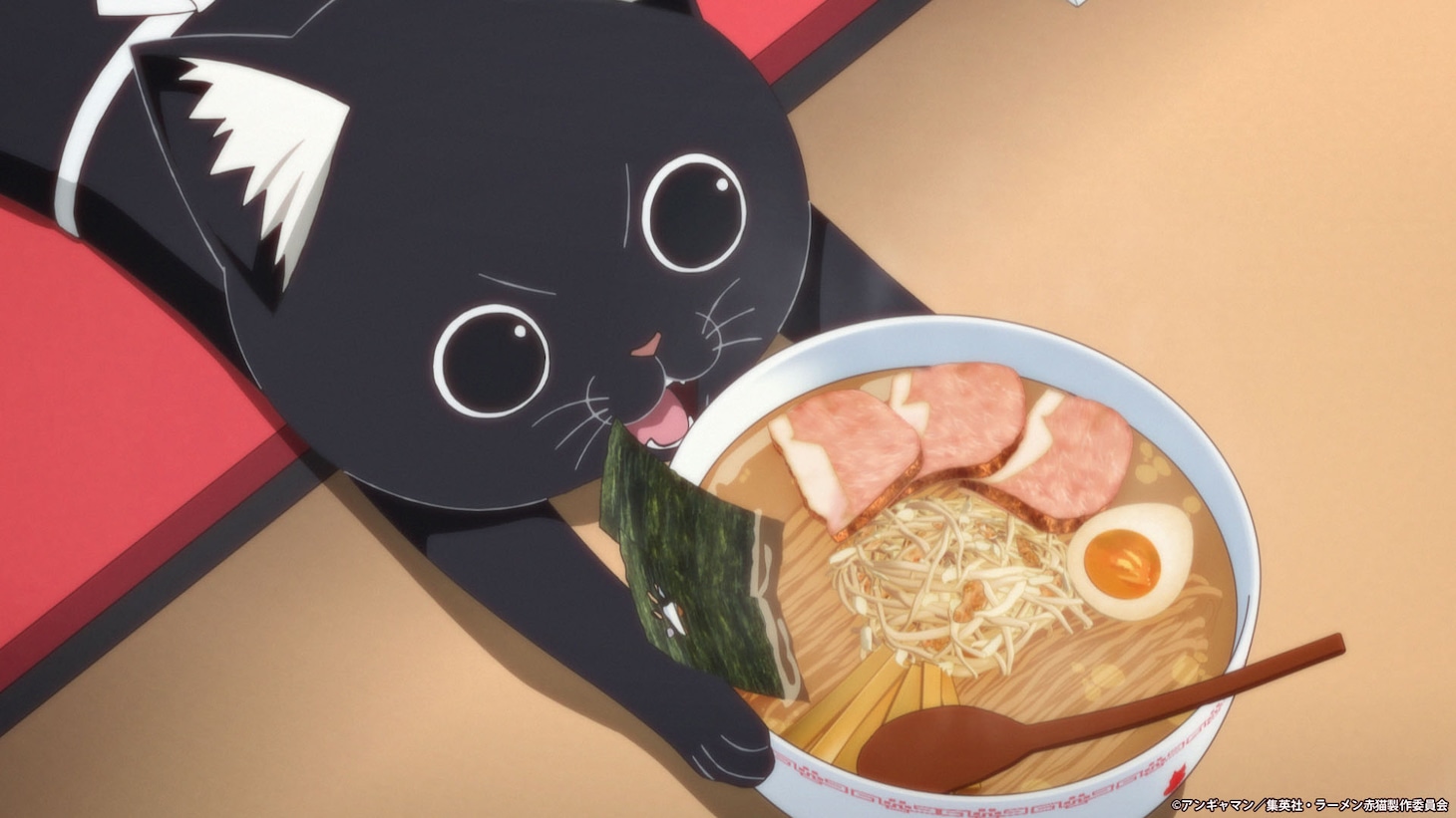 TVアニメ「ラーメン赤猫」本PVより。(c)アンギャマン／集英社・ラーメン赤猫製作委員会