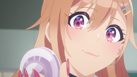 TVアニメ「声優ラジオのウラオモテ」第1話の場面カット。