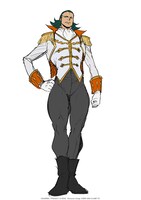 ディボック（CV：水中雅章）。アインベルクのヴァイスリッター「白のルーク（ヴァイス・ルーク）」。功績を上げることに対し野心を燃やしている。 (c)SUNRISE／PROJECT G-ROZE　Character Design (c)2006-2024 CLAMP・ST