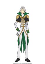 クリストフ（CV：吉野裕行）。アインベルクのシュヴァルツリッター「黒のルーク（シュヴァルツ・ルーク）」。狡猾で飄々としながらも戦闘・戦術面に優れ、研究者としての一面も持つ。ノーランドとの付き合いが最も長い。 (c)SUNRISE／PROJECT G-ROZE　Character Design (c)2006-2024 CLAMP・ST