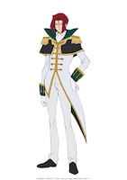 グリード（CV：野島裕史）。アインベルクのヴァイスリッター「白のポーン（ヴァイス・ポーン）」。戦略担当で弟のグランと共に領地を治めている。 (c)SUNRISE／PROJECT G-ROZE　Character Design (c)2006-2024 CLAMP・ST