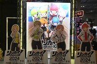 MIXI_ANIMEブースの様子。