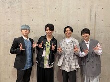 左から増田俊樹、阿座上洋平、島崎信長、梶裕貴。