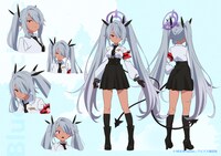 イオリ（CV：佐倉綾音）のキャラクター設定画。