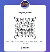 TVアニメ「遊☆戯☆王ゴーラッシュ!!」TikTokのQRコード。