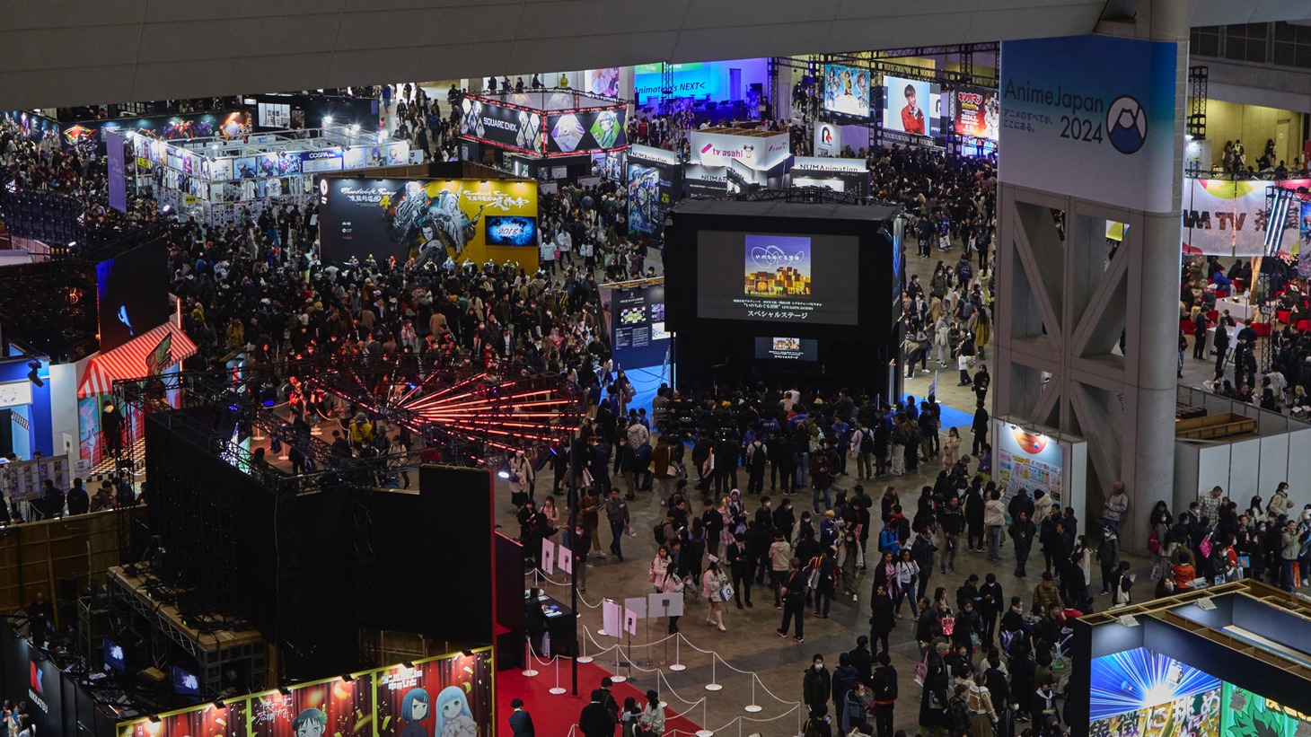 「AnimeJapan 2024」出展ブースの様子。