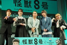 左から河西健吾、瀬戸麻沙美、福西勝也、加藤渉、ファイルーズあい。