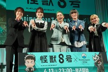 左から河西健吾、瀬戸麻沙美、福西勝也、加藤渉、ファイルーズあい。