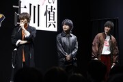 左からアルフォン役の古川慎、イジドール役の堀江瞬、土門竜介役の畠中祐。