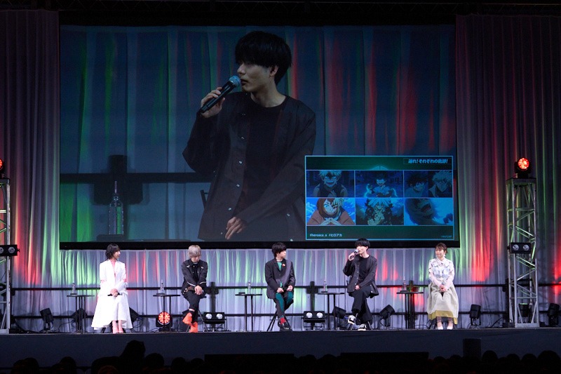 アニメ「僕のヒーローアカデミア」ステージイベントの様子。