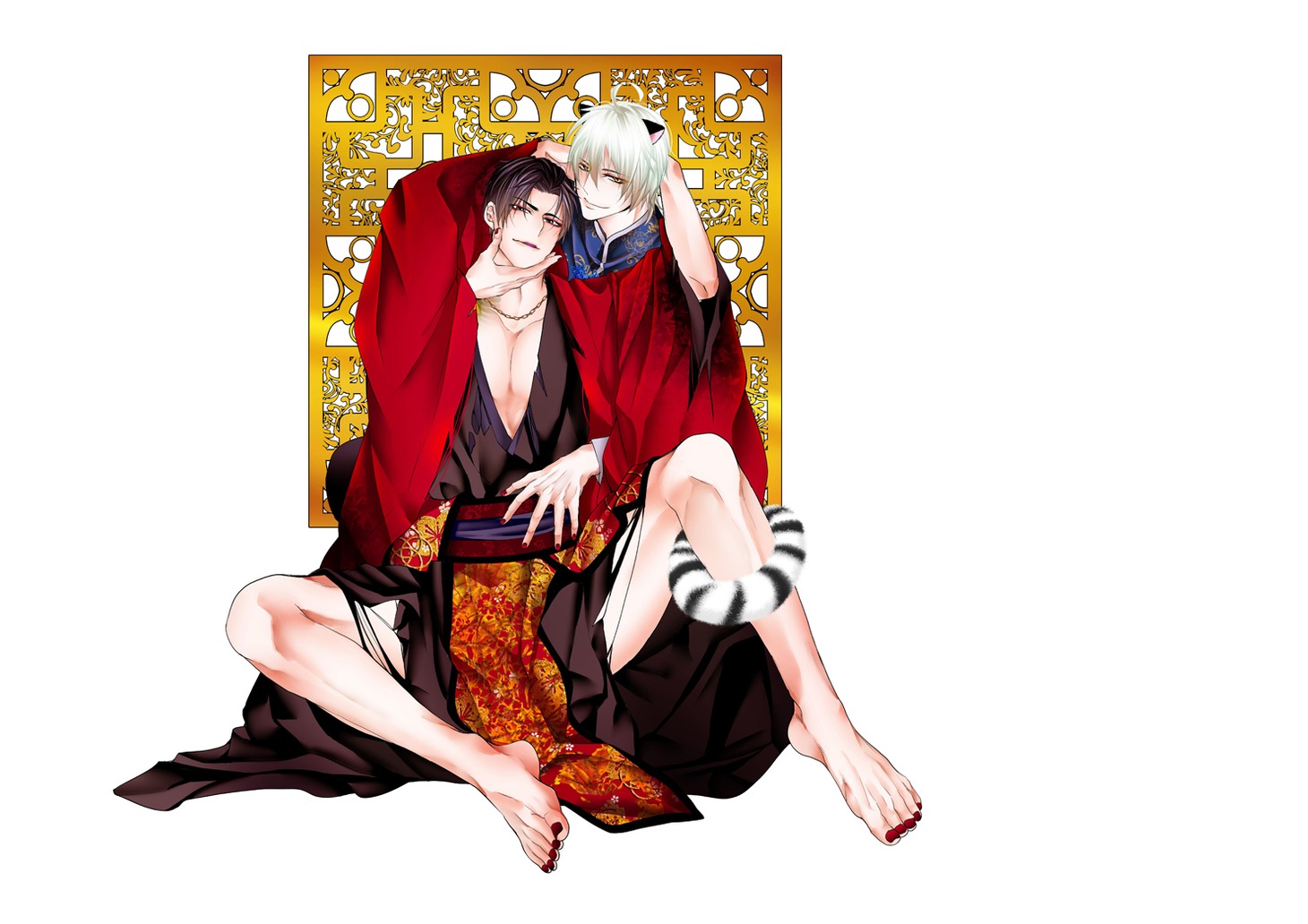 「腐男子召喚～異世界で神獣にハメられました～」9巻通常版の表紙イラスト。